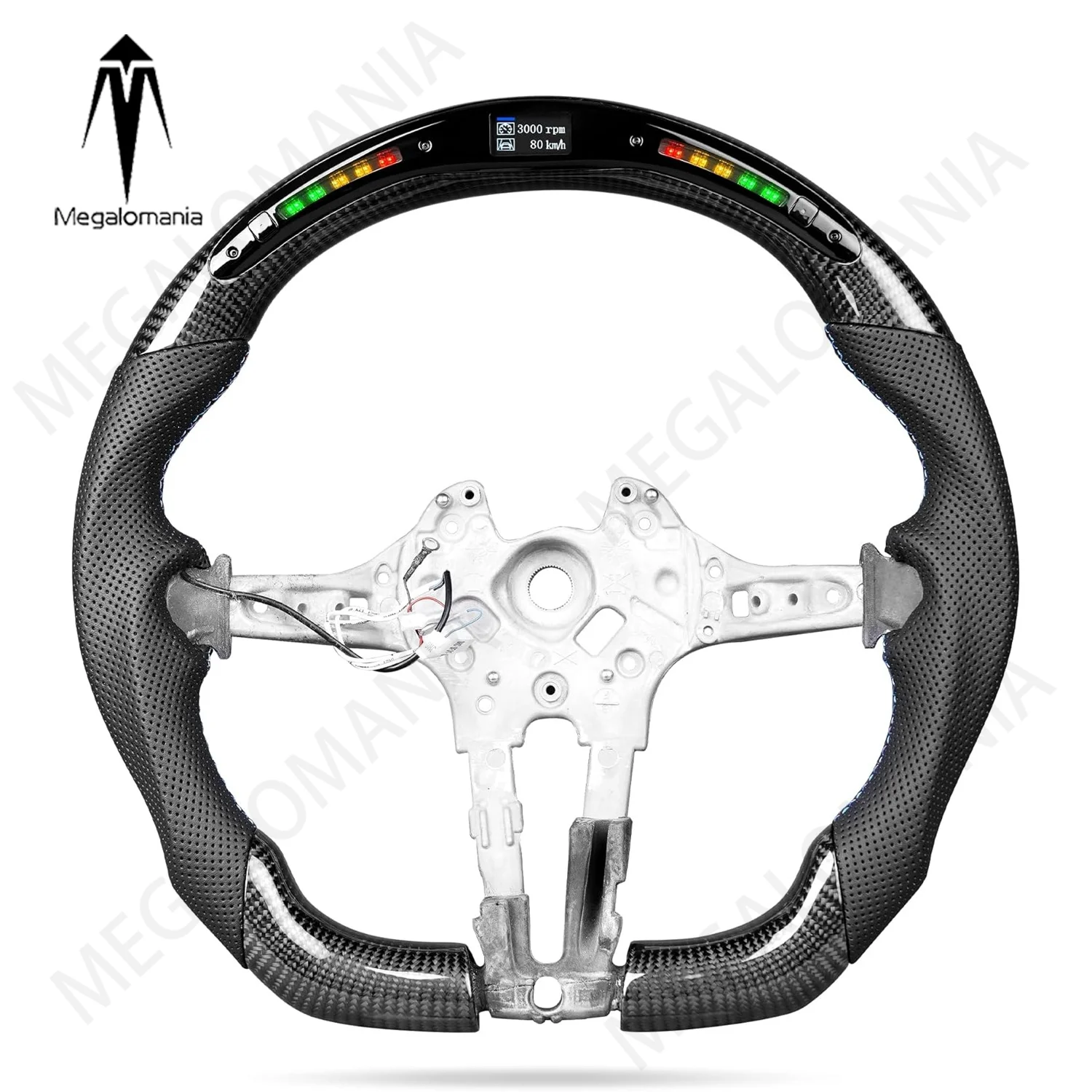 

LED Smart Carbon Fiber Steering Wheel for BMW M3 M5 F20 F22 F23 F30 F33 X1 F48 X5 F15 X3 F25 F80 E90 E70 E84 Sport Racing Wheel