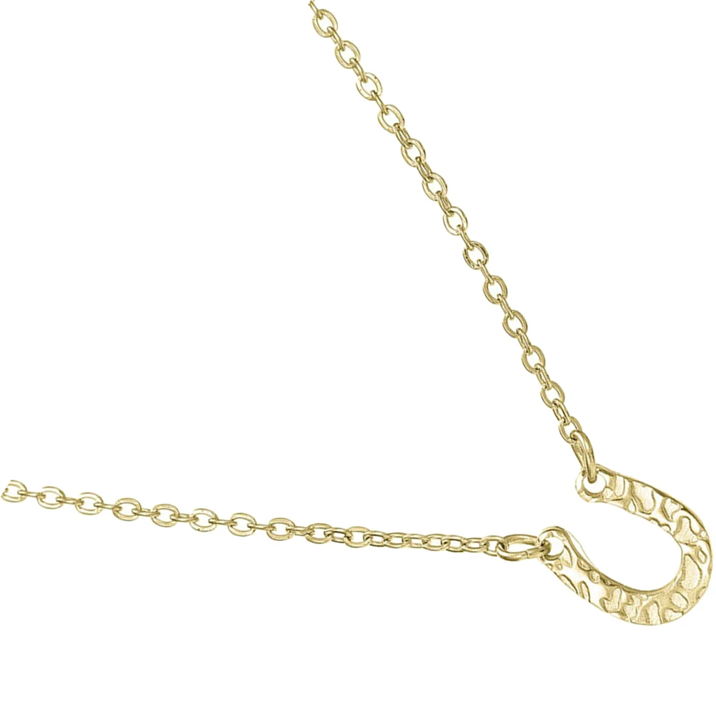 

U-shaped Pendant Necklace Clavicle Chain Korean Version Golden Stainless Steel Women Decoration