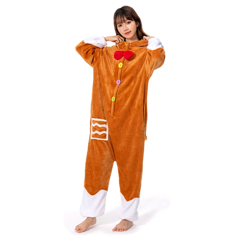 Autumn And Winter Cosplay Gingerbread Man Festival Series Onesie OLAOLA Original Design Costume Pajamas Women Men Adult