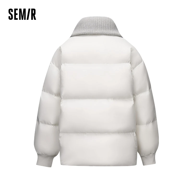 Semir Down Jacket Women Mid-Length Three-Proof Fashion Winter 2023 New Loose Sports Style Down Jacket