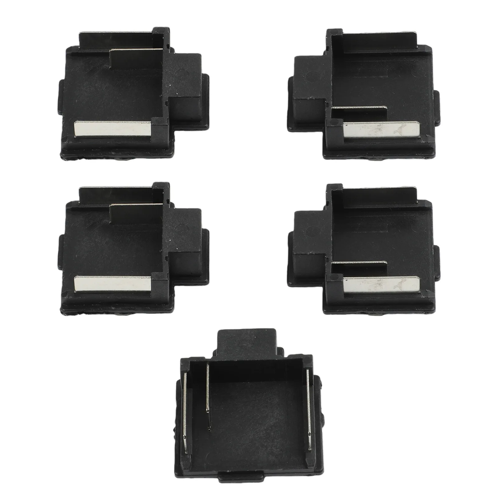 Battery Adapter 3Pin Terminal Block Battery Replacement Practical Design 5pcs Set ABS Material Battery Adapter For Lithium Tools