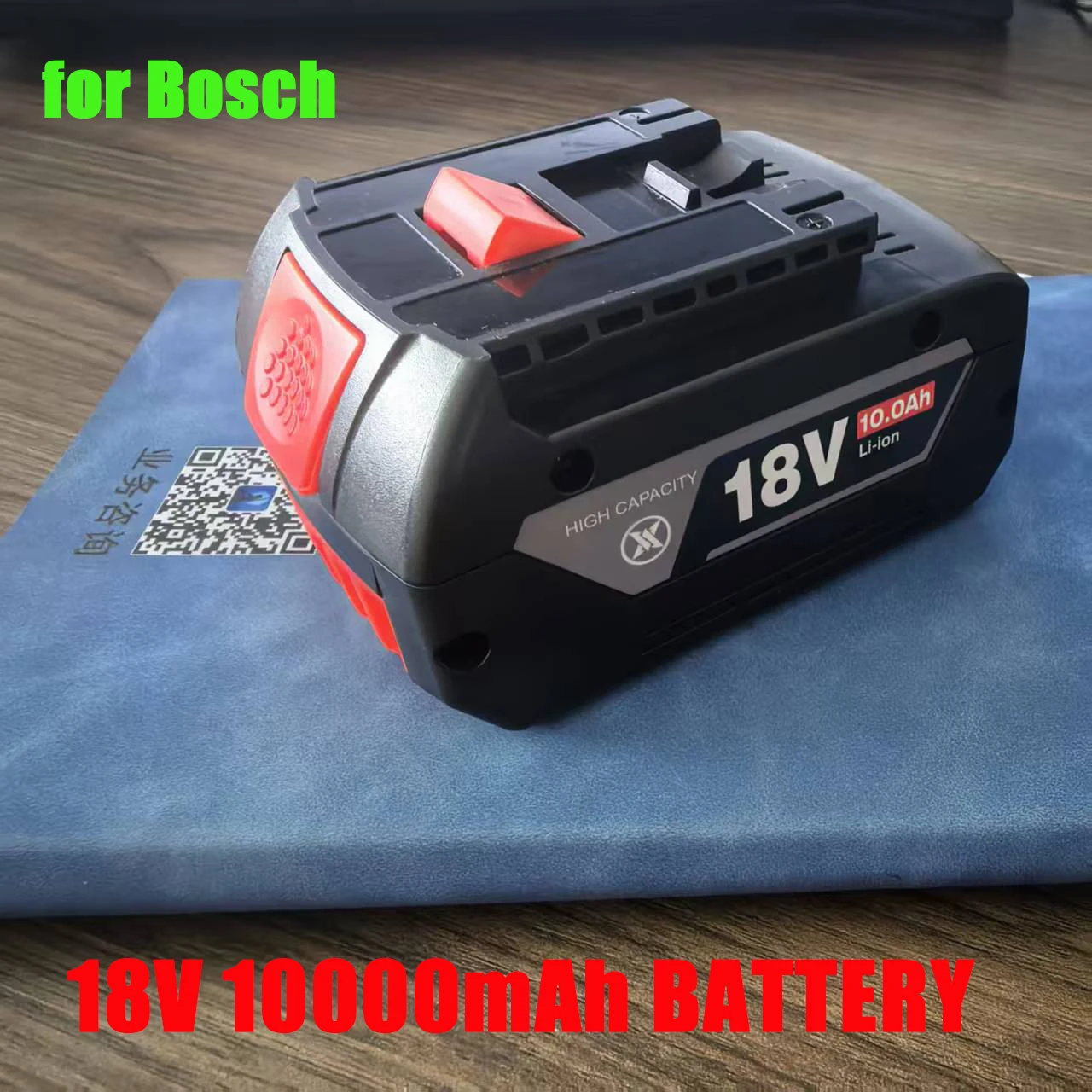 

Литий-ионный аккумулятор с длительным сроком службы, 18 В, 10 А, для профессиональных электроинструментов Bosch GBA GSR GSB BAT618 BAT609,