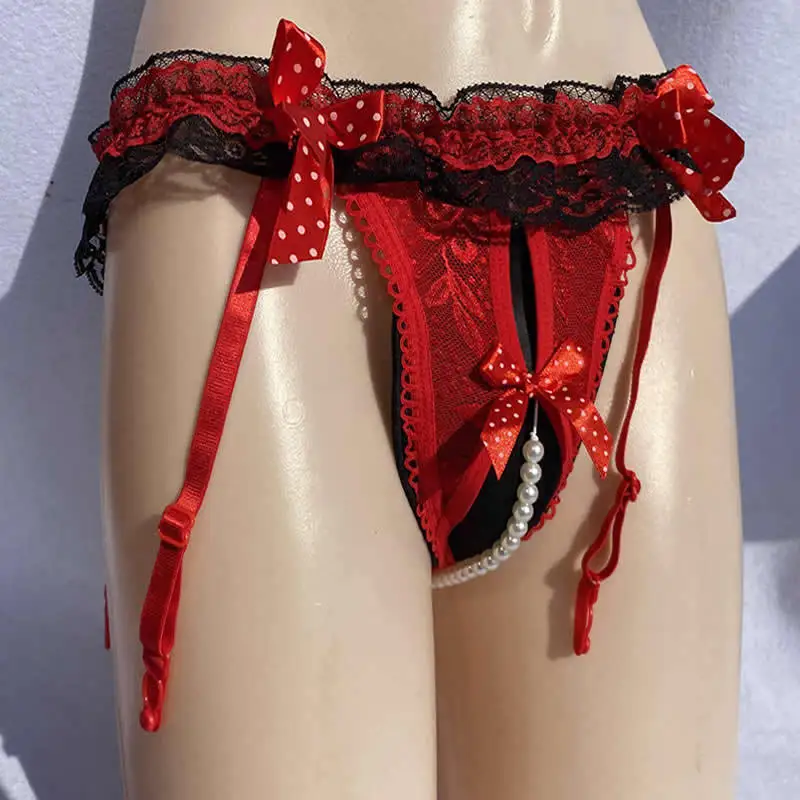 

Pearl Sling Massage Underwears Tucking Gaff Crossdressing Panties Transgender Shemale Camel Toe Panty Garter Suspenders Thong