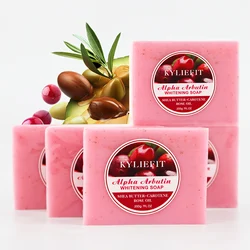 KYLIEFIT Whitening Soap Bar for Face & Body, Brightening Soap Wash for Dark Spots, Hand, Back, Underarms, Cleanses Skin