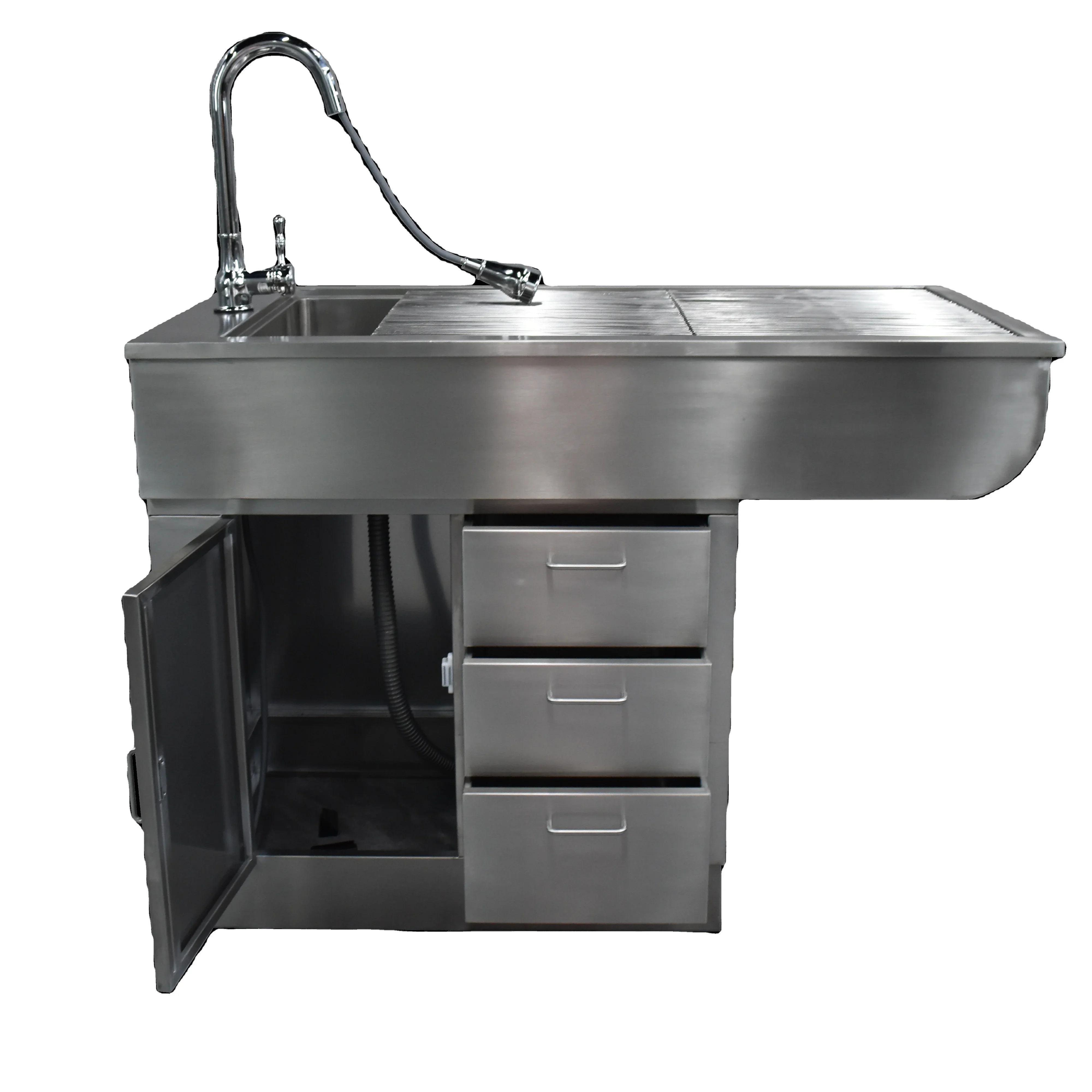 

Veterinary Equipment Stainless Steel Animal Surgery Medical Examination Table for Vet Clinic