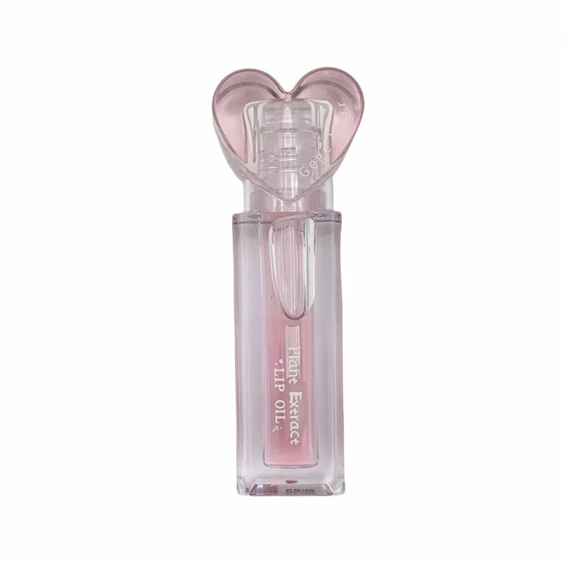 Pink Heart Lip Care Set Moisturizing Reduce Dry Wrinkles Transparent Tint Water Light Mirror Peach Lipstick Women Lips Makeup