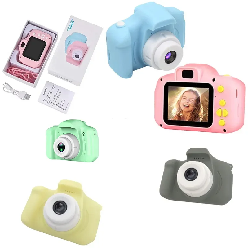 

Children Camera Waterproof 1080P HD Camera Video Toys 2 Inch Color Display Kids Cartoon Cute Outdoor Camera SLR Camera Kid Toy