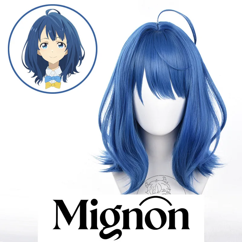 

Есть много потерянных героев! Парик для косплея Amamiya Anya, синяя кожа головы, средней длины, подарок на Хэллоуин