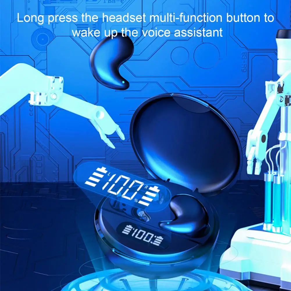 

Ergonomic Earphones Comfortable Wireless Earbuds Mini Bluetooth Earphones Comfortable Secure Fit for Iphone Minimalistic