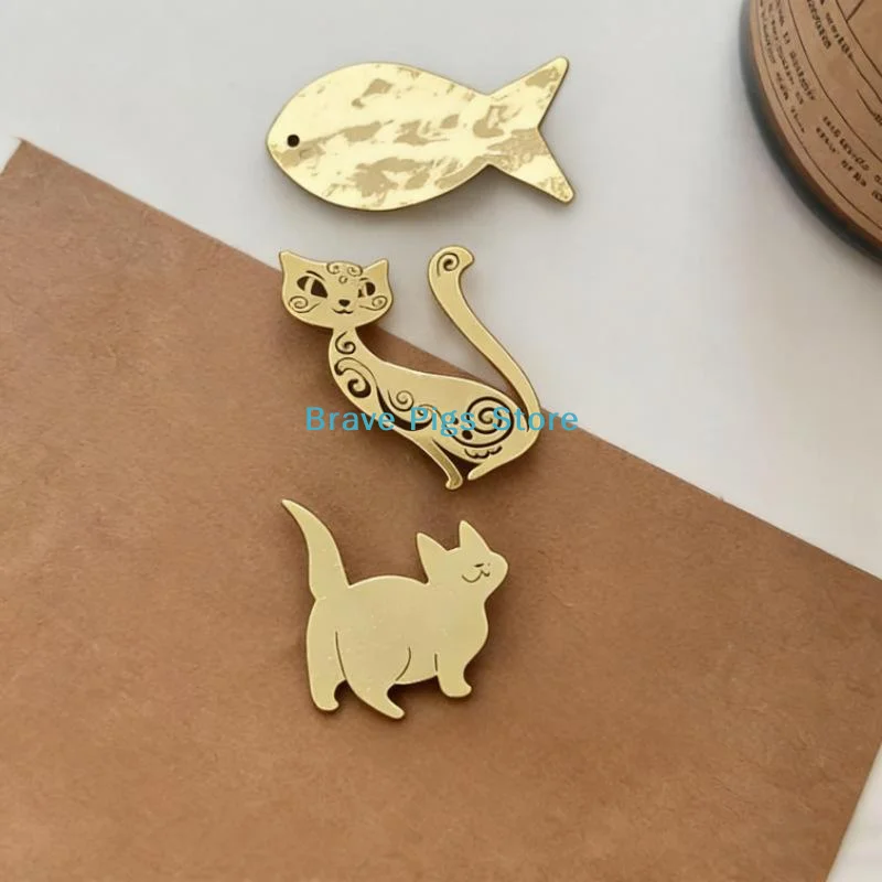 1Pcs Cat Fish Fox Badge Men's Suit Collar Pin Animals Brooch Suit Wedding Fashion Punk Style