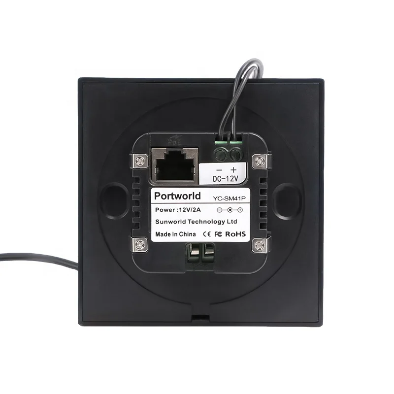 Flush Mount 4 Inch 480*480 High Resolution POE IPS LCD Touch Screen Linux Smart Screen For Smart Home