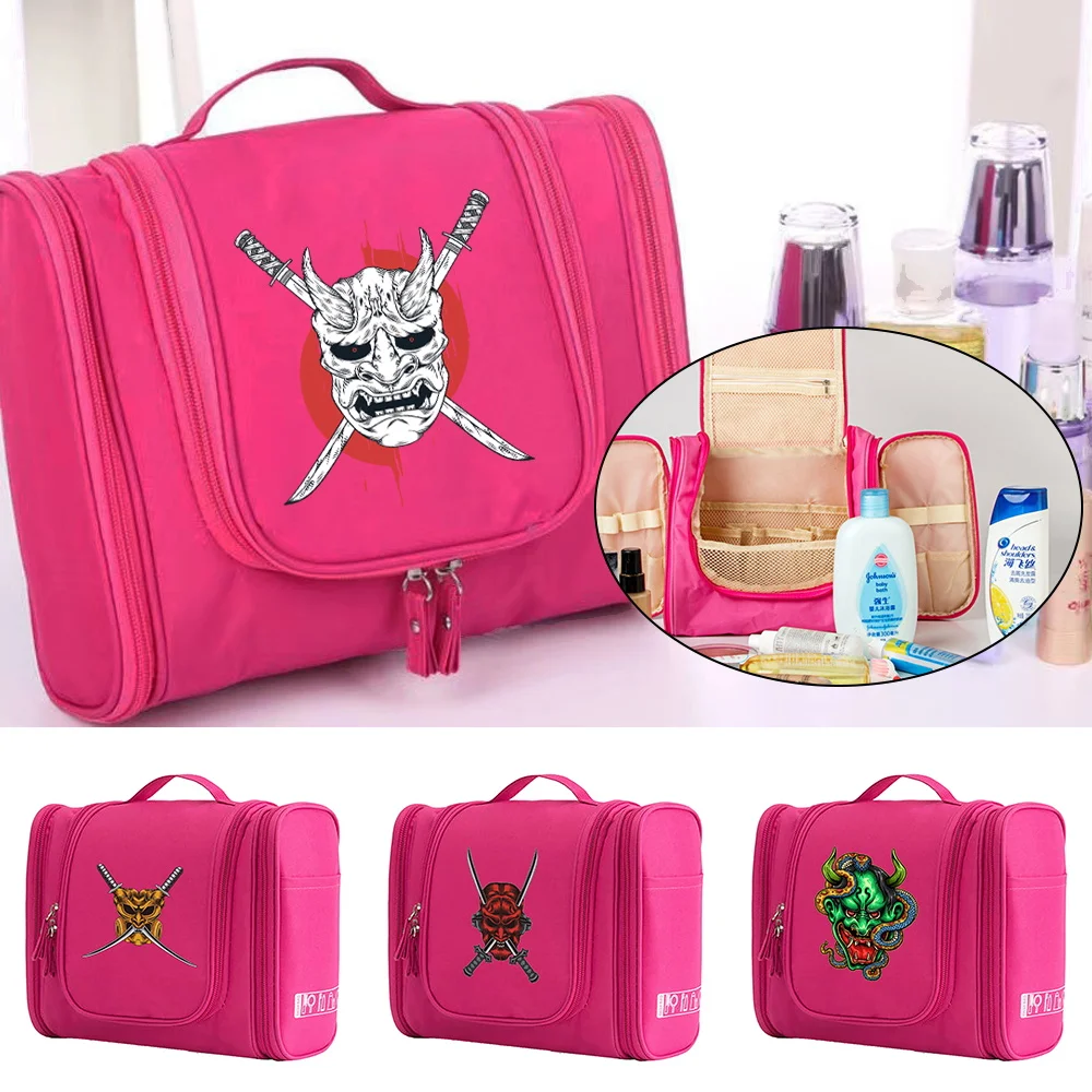 

Hand Bag MakeUp Bag Cosmetic Bags Zipper Storage Make Up Case Women Wash Pouch Hook Up Travel Toiletry Organizer Monster Print