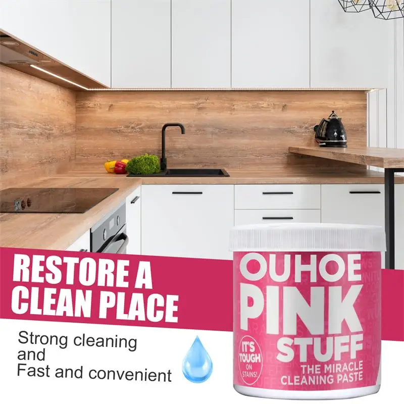 Pink Magic Cleaning Paste Stuff Kitchen Bathroom Cleaner The Miracle All Purpose Cleaning Paste Household Scrub Paste Cleaner