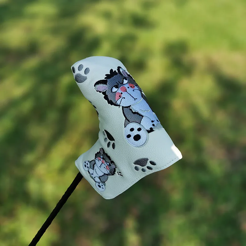 Cartoon animal golf club head cover putter sleeve magnetic closed stable supply, fast shipping