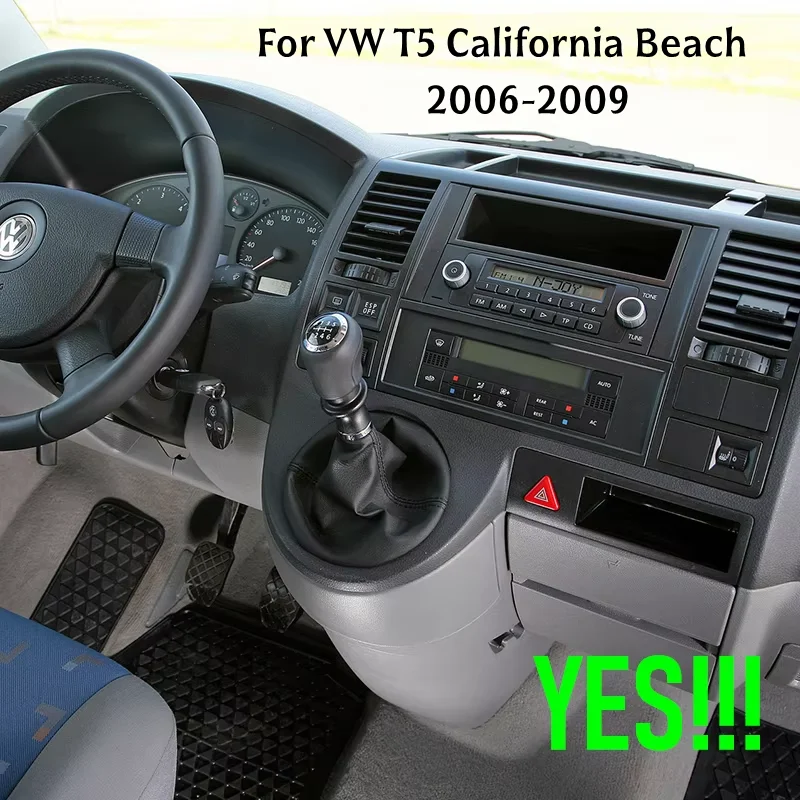 Car Radio For VW T5 California Beach 2006-2009 7'' 4+64GB Head Unit Wireless Carplay 2DIN FM GPS Stereo Google Map Rear Camera