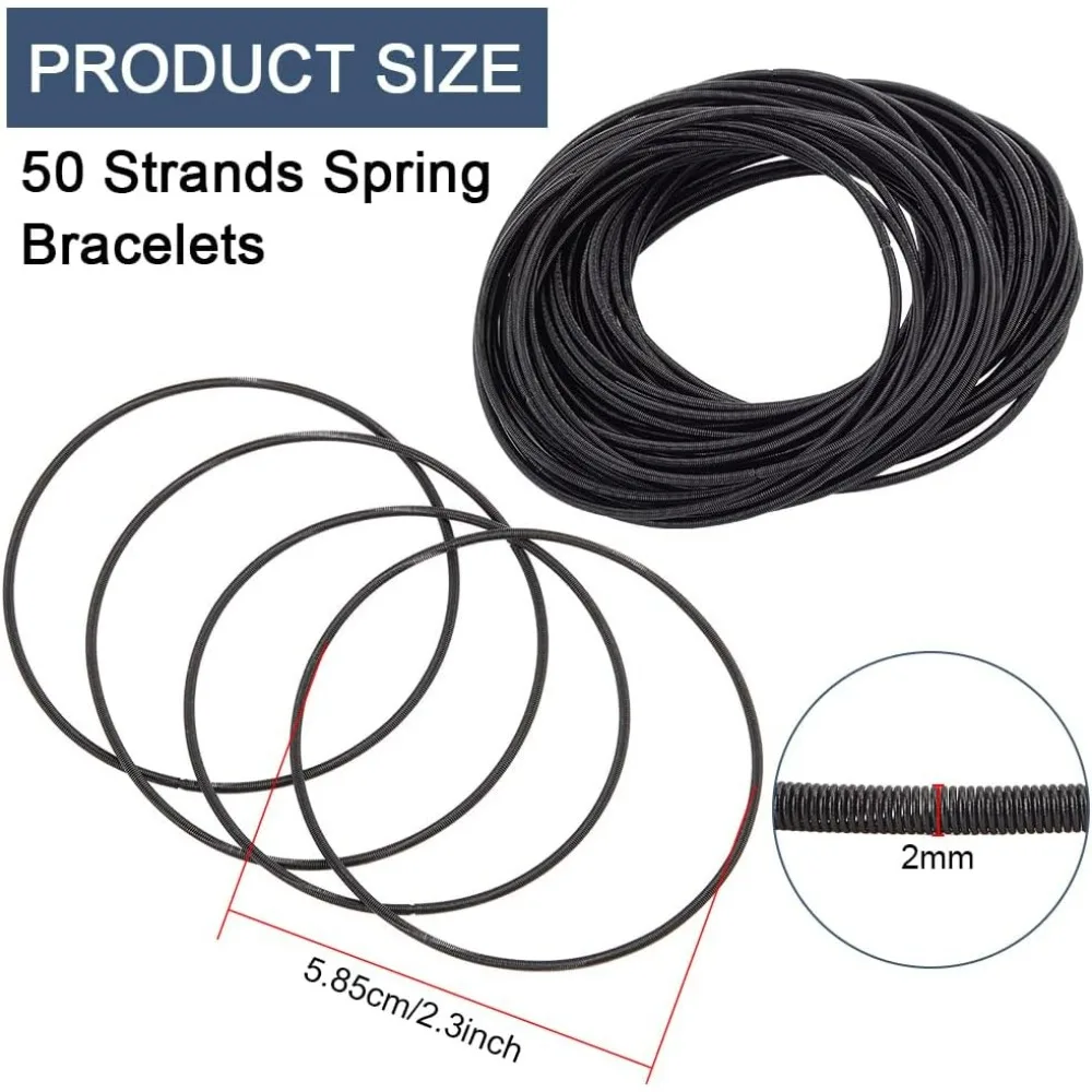 Guitar String Bracelets Stainless Steel Coil Bracelets for Daily Wear Parties Birthdays Weddings