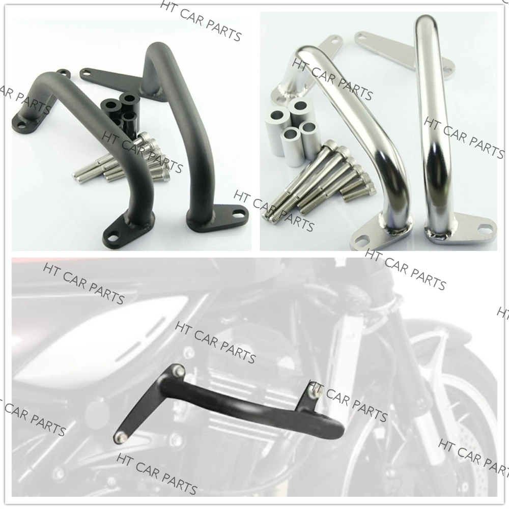 

Motor Black Engine Guard Crash Bars Protector For Kawasaki Z900RS 2017-2019 2017 2018-2019