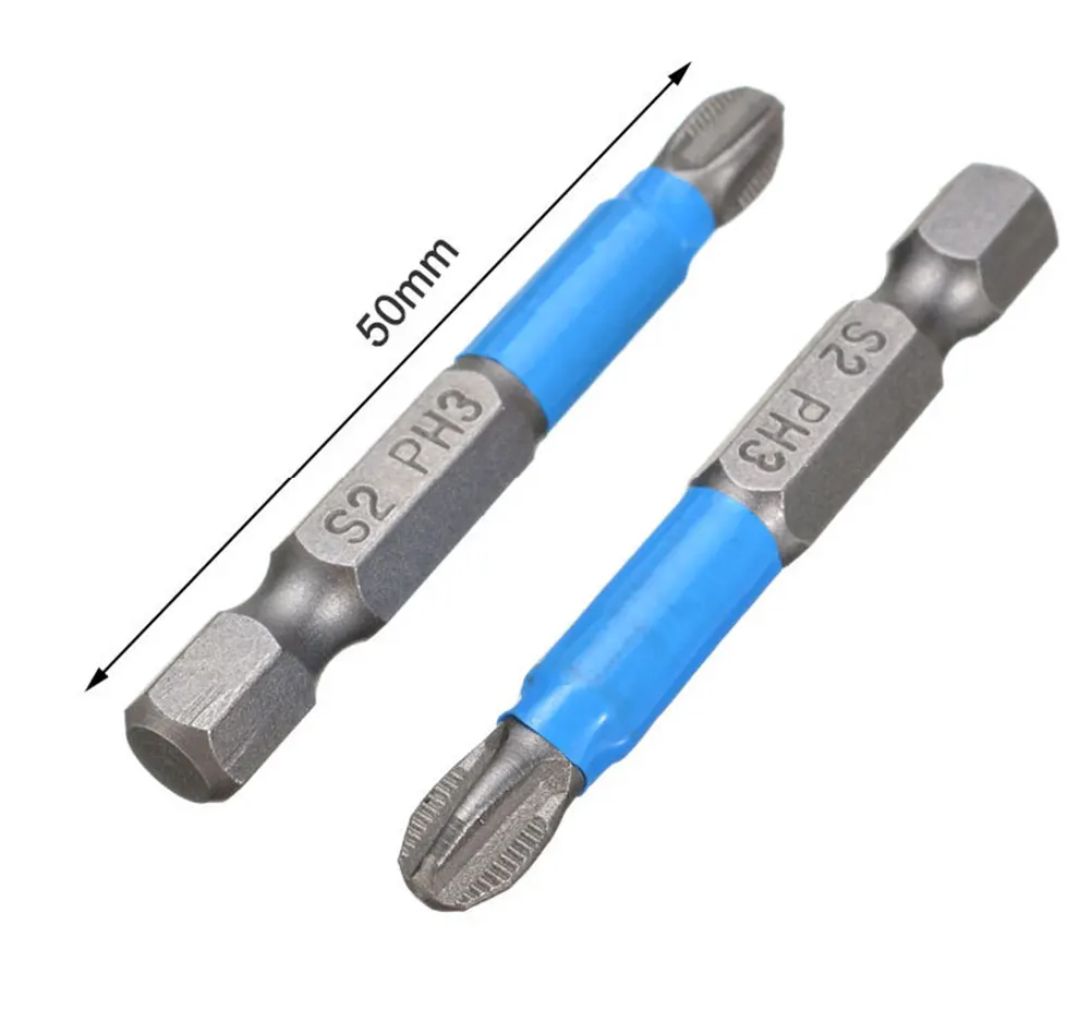 Imagem -05 - Conjunto de Bits Chave de Fenda Magnética Haste Sextavada Anti Deslizamento Phillips Acessórios da Ferramenta Elétrica 6pc 50 mm Ph1 Ph2 Ph3 Pz1 Pz2 Pz3