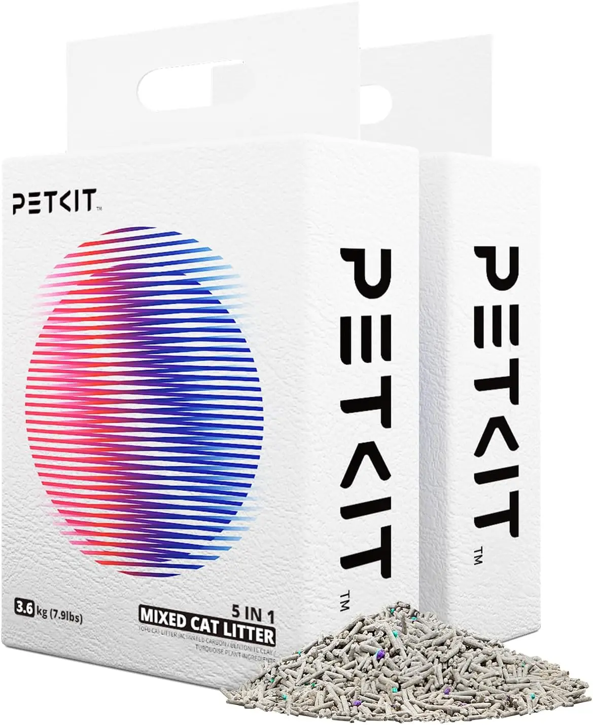 

Быстро комкующийся смываемый наполнитель для кошачьего туалета, ультраабсорбирующий, из натуральных ингредиентов, без пыли, с низким уровнем рассыпания, бентонитовый тофу (7,9 фунта × 2 пакета)