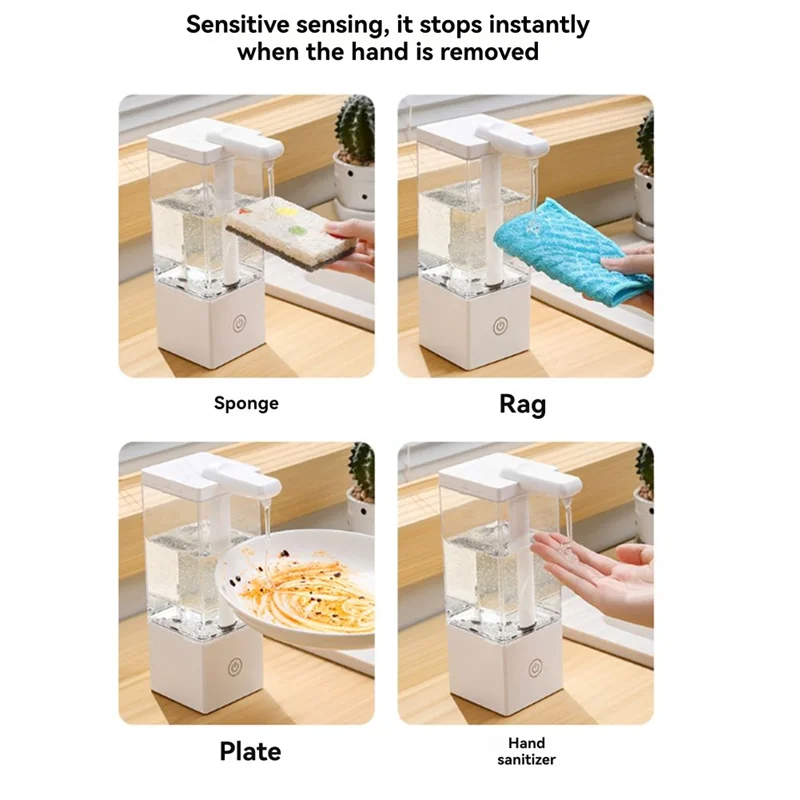 

Contactless Automatic Soap Dispenser Inductive Intelligent Design 490Ml Large Capacity For Home And Office Use