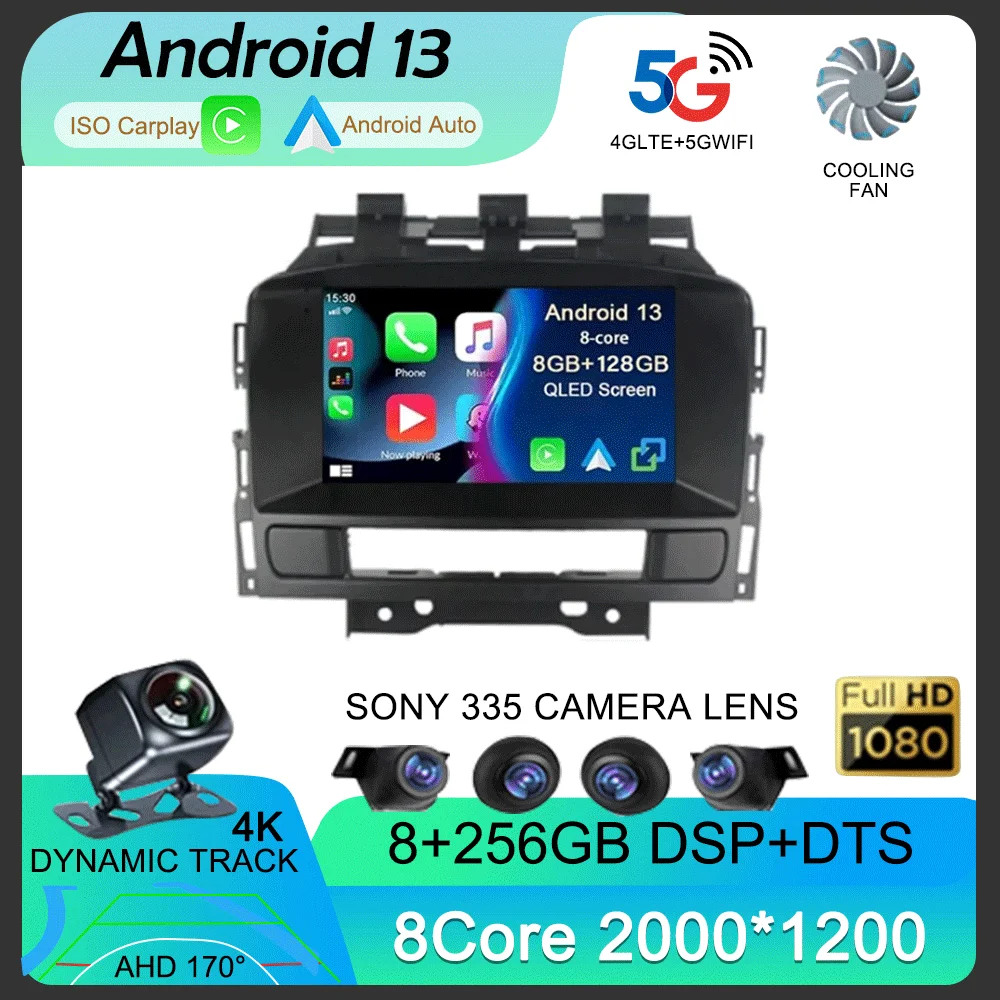 

Android 13 Car Radio For Buick Excelle GT XT Opel Astra J 2011 2012 2013 2014 Wireless Carplay Auto Multimedia Stereo Player DSP