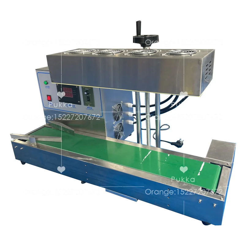 LX6000 Continuous Electromagnetic Heat Sealer Induction Plastic Foil Sealing Machine