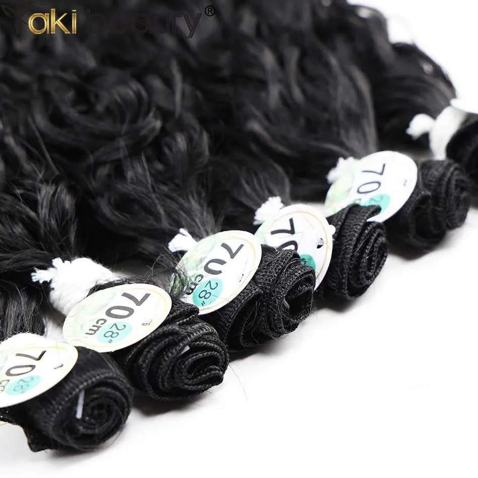 Synthetic Curly Hair Bundles Water Wave Hair Weave Anjo Plus Jerry Curly Hair Extensions Organic Ice Silk High Quality Weaving