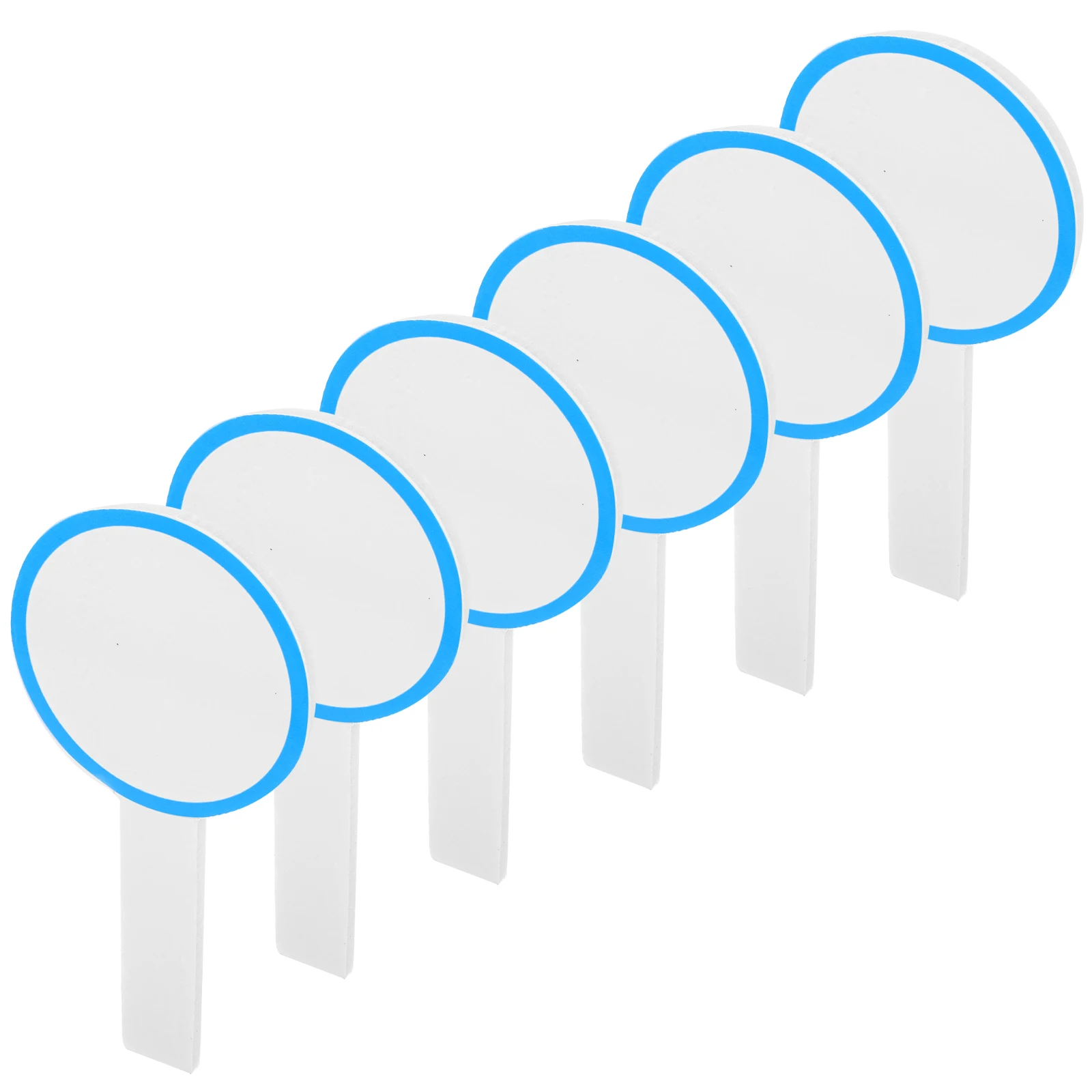 

6 Pcs Handheld Whiteboard Paddles for Voting Auction Bidding Simple Game Boards Dry Erase Foam Padding Whiteboards