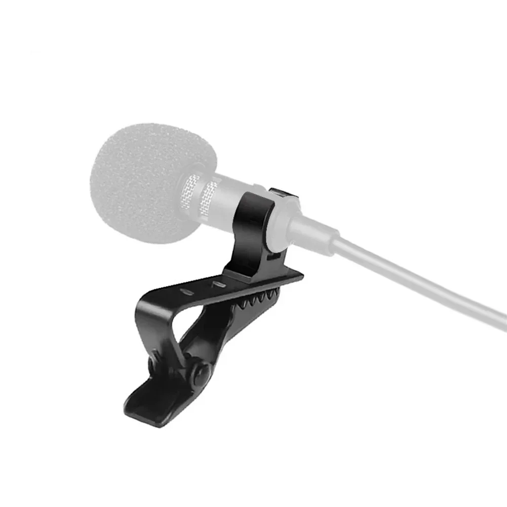 

Microphone Clamp Lavalier Mic Clip 10pcs 3g Holder Lavalier Mic Clip Microphone Holder Protable Lightweight NEW