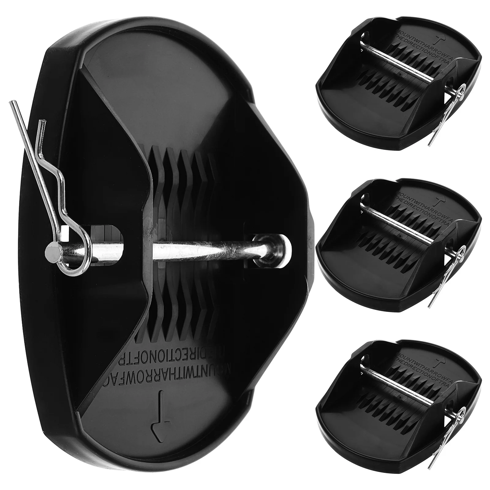 

4pcs Heavy Duty Rv Jack Pads Pp Material Outrigger Base For Motorhome Camper Leveling Support Stabilizer Blocks Trailer Tire Pad