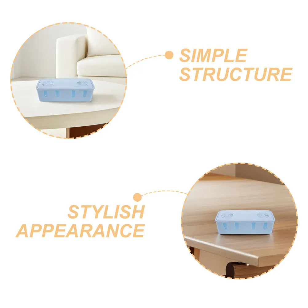 2Pcs Electrical Cord Organizer Box High Capacity Cable Management Desk Storage Power Outlet Wire Organizer Container