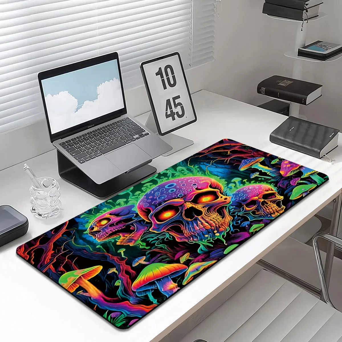 Psychedelic Skull Pattern Mouse Pad Desk Mat Large Computer Office Carpet XXL Mousepad Gamer Gaming PC Accessories Keyboard Rug