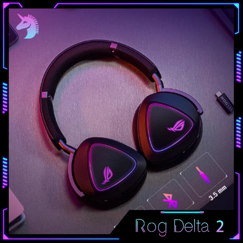 

Игровые наушники ROG Delta 2 с 3 режимами, беспроводные bluetooth наушники SpeedNova, легкие наушники 7,1 с объемным звуком, Электронная Спортивная гарнитура для ПК