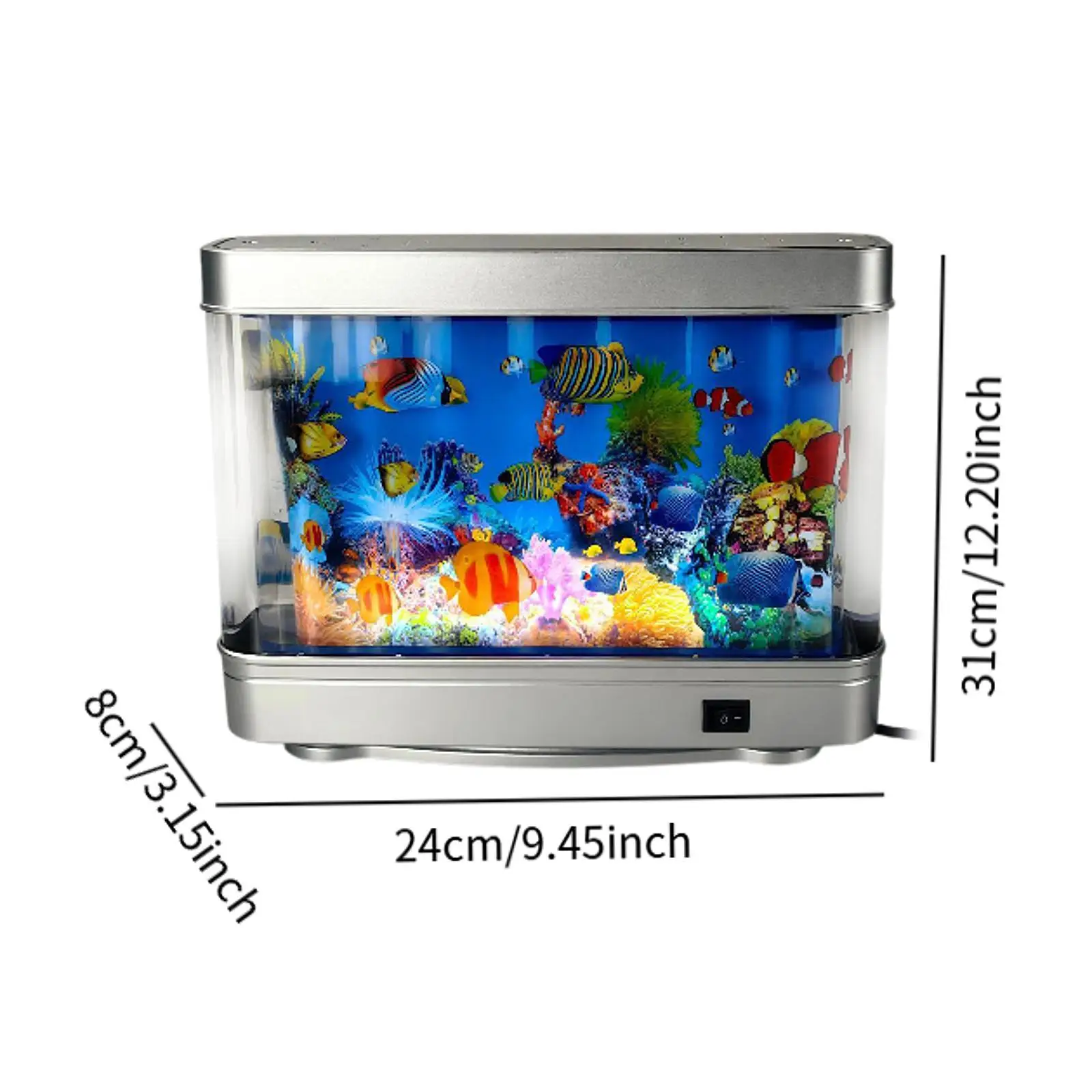 พิพิธภัณฑ์สัตว์น้ําโคมไฟอารมณ์ Night Light ภูมิทัศน์ทะเลของขวัญเดสก์ท็อปเครื่องประดับ LED Night Light สําหรับห้องนอนเดสก์ท็อปในร่มสํานักงานวันเกิด