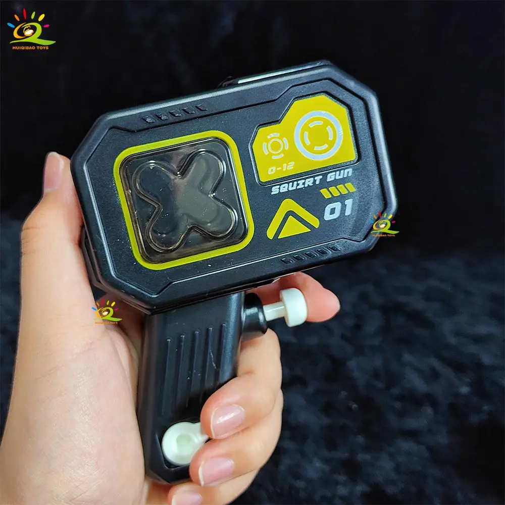 HUIQIBAO Cyberpunkowy mini pistolet na wodę, stylowy i fajny, z nutą technologii, dla dzieci do zabawy na plaży lub w basenie.
