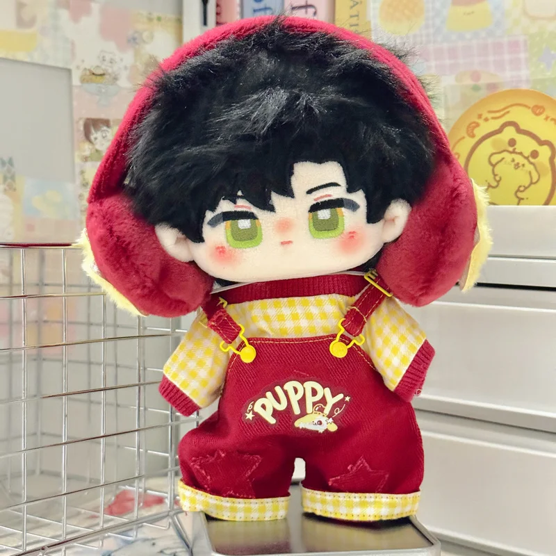 

Only Clothes Suitable For 20cm Cotton Doll Clothes 3-Point Set Shoulder Pants Cute Mini Doll Clothes Sportswear Cartoon Clothing