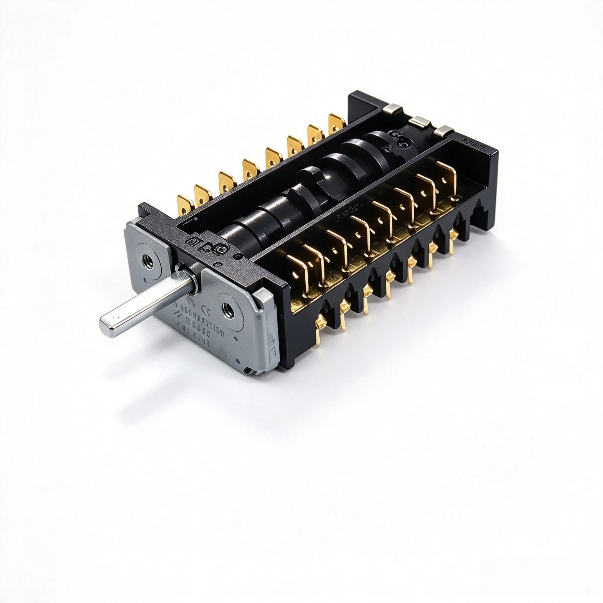 FD102B Oven Steamer Function Rotary Switch, 250V 16A 8+0 Position Multi-Function Selector