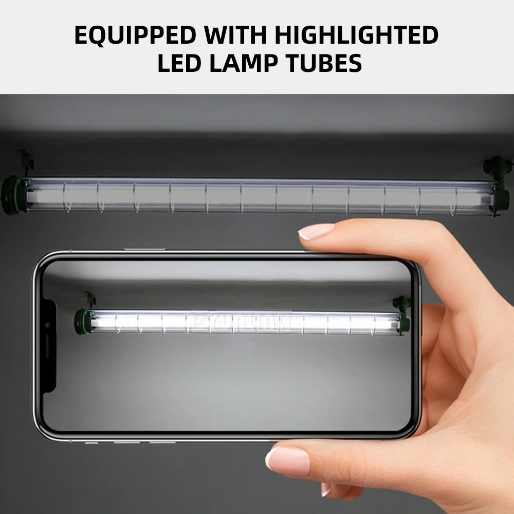LED أنبوب واحد/مزدوج مقاوم للانفجار مصباح الفلورسنت زجاج الطوارئ إضاءة السلامة تصميم ثلاثي مقاوم للمواقع الخطرة