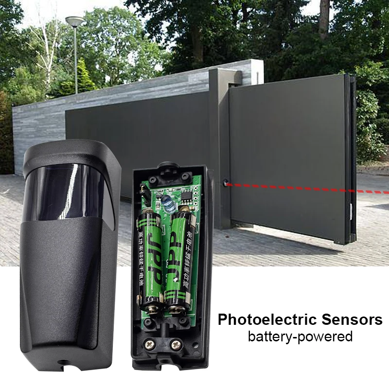 

Автоматическая дверь с питанием от батареи, беспроводной инфракрасный фотоэлектрический датчик безопасности, инфракрасный фотоэлемент, двигатель открывания раздвижных ворот