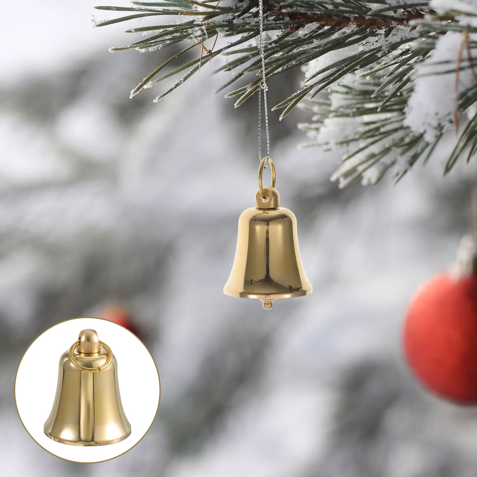 

Vintage Brass Bell Pendant Retro DIY Craft for Wind Chime Garden Decor Hanging Accessory Crafts Bell Courtyard Accessory