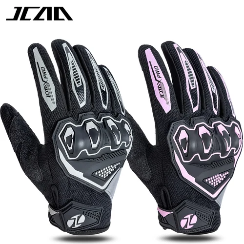 Guantes de motociclista aprobados para primavera y verano, guantes anticaída para motocicleta MTB MX, guantes anticaída para hombre y mujer con pantalla táctil