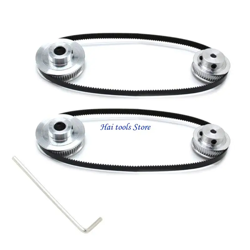 

X37E Набор из 2 алюминиевых зубчатых шкивов для синхронного колеса