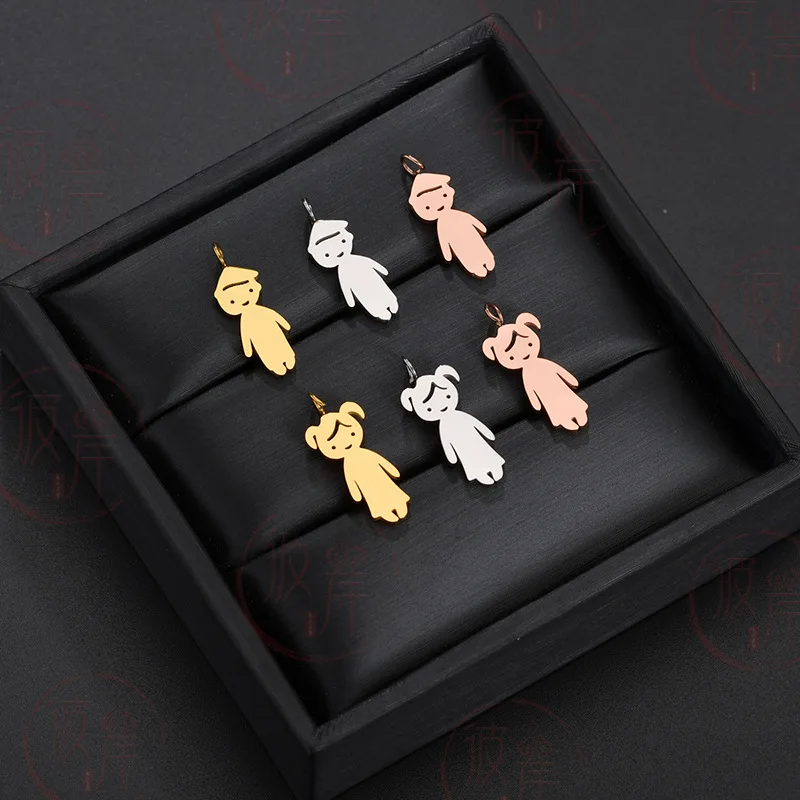 Personalized engraving date name boys girls pendant accessories stainless steel children\'s necklace family birthday women gift