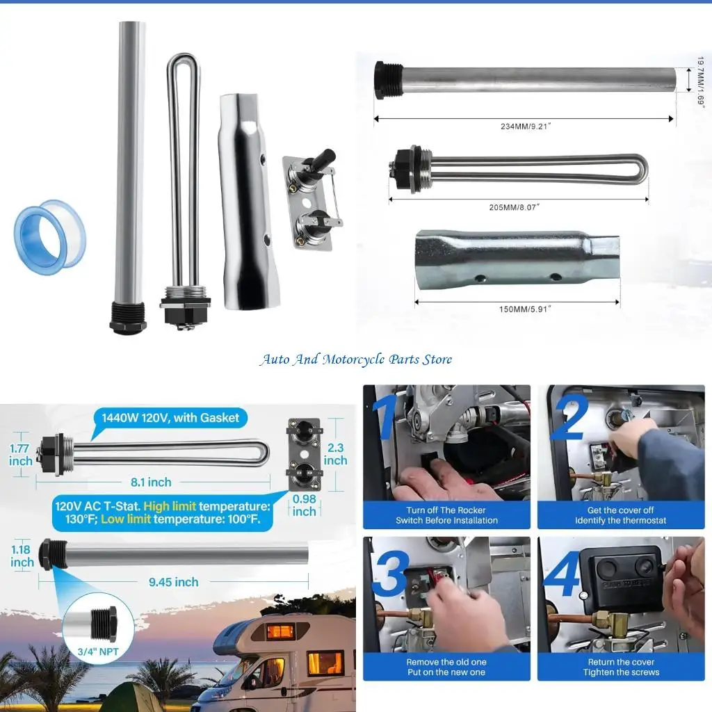 

P9FD Strong Metal Heating Tube Quick Installation Tool for Suburban Water Heater
