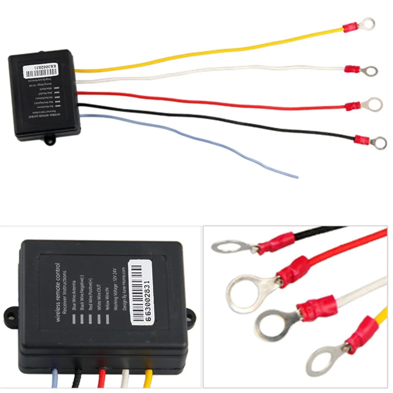 

AU05 -Wireless Remote Control Switch Set For Electric Winch 12/24V Universal For Jeep ATV SUV Truck Handset Switch Controller