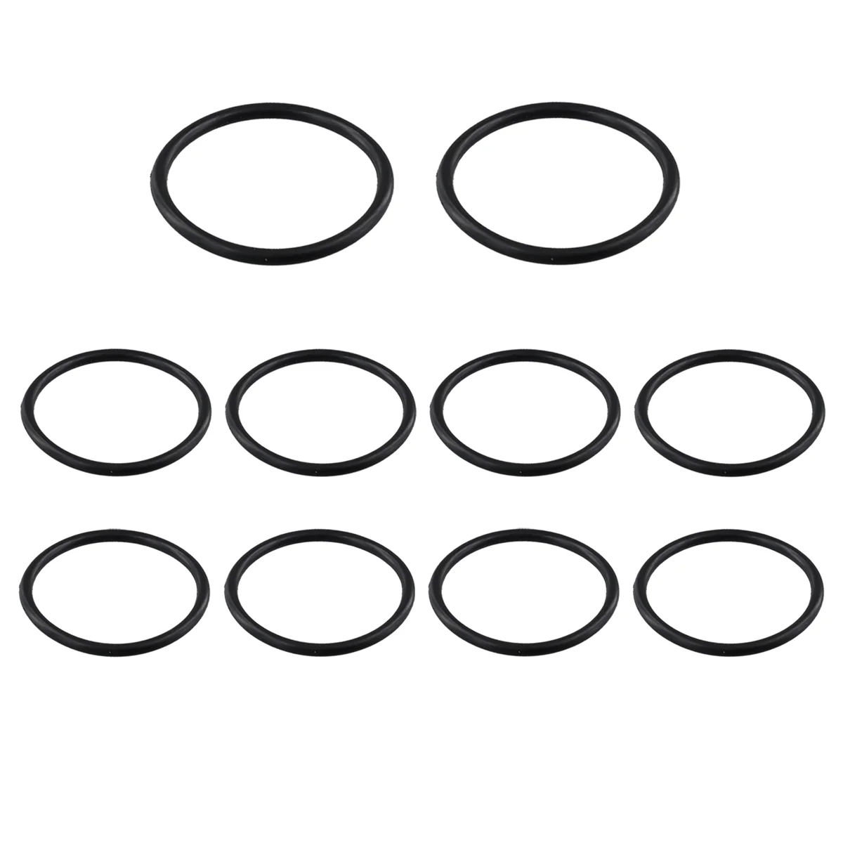 HOT O-ring, sealing ring, 10 pieces, 45 mm x 3 mm, nitrile rubber, black