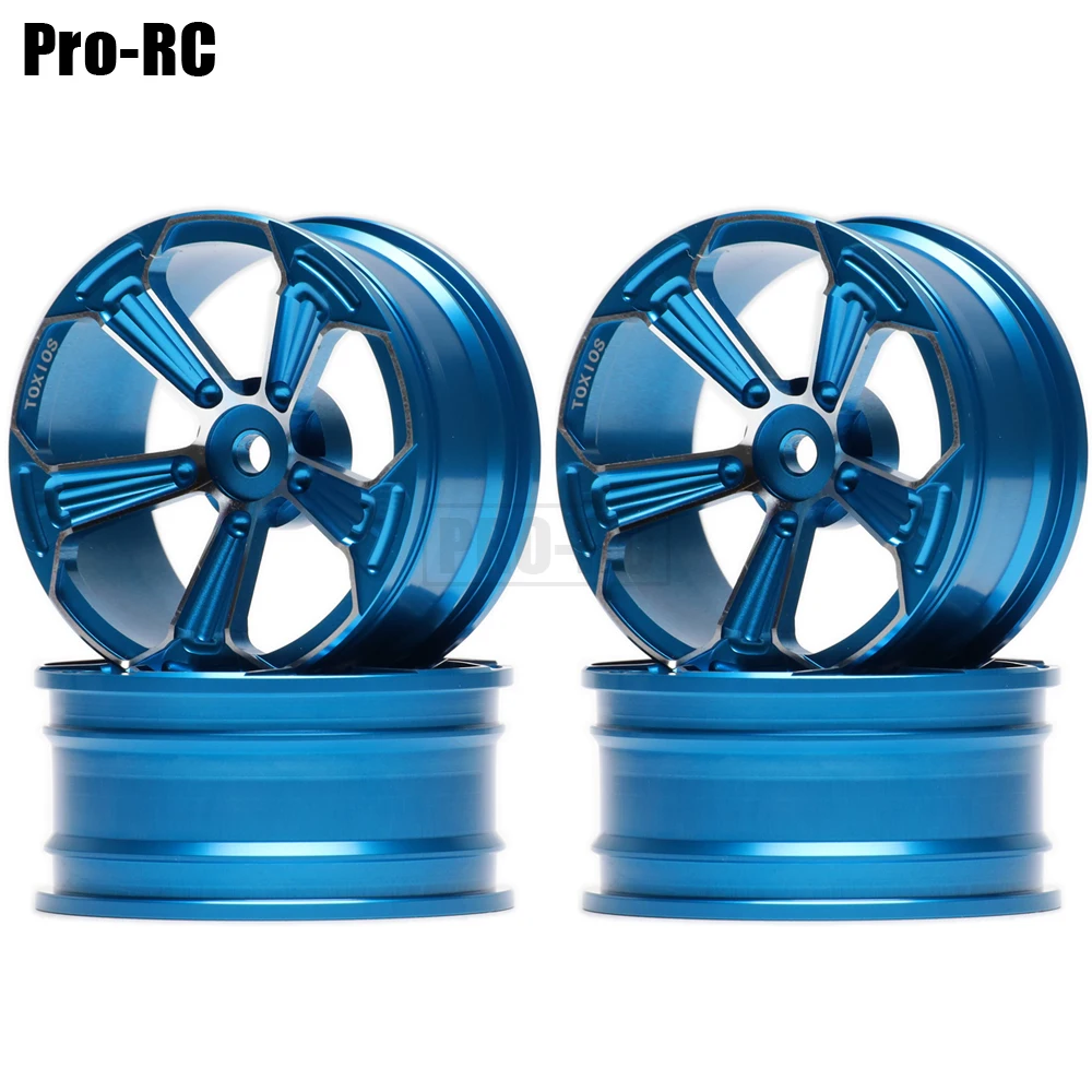 4Pcs Aluminum Alloy 5 Spoke Wheels Hub Rim For 1/10 On-Road Drift Sakura Tamiya Traxxas HSP HPI Kyosho RedCat  RC Car Part