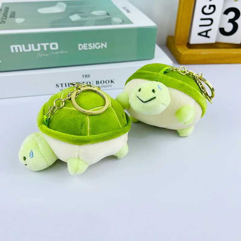 Stuffed Animals Plush Key Chain Cute Little Turtle Plush Toy Bag Pendant Ugly and Cute Little Turtle Brithday Gift for Friend