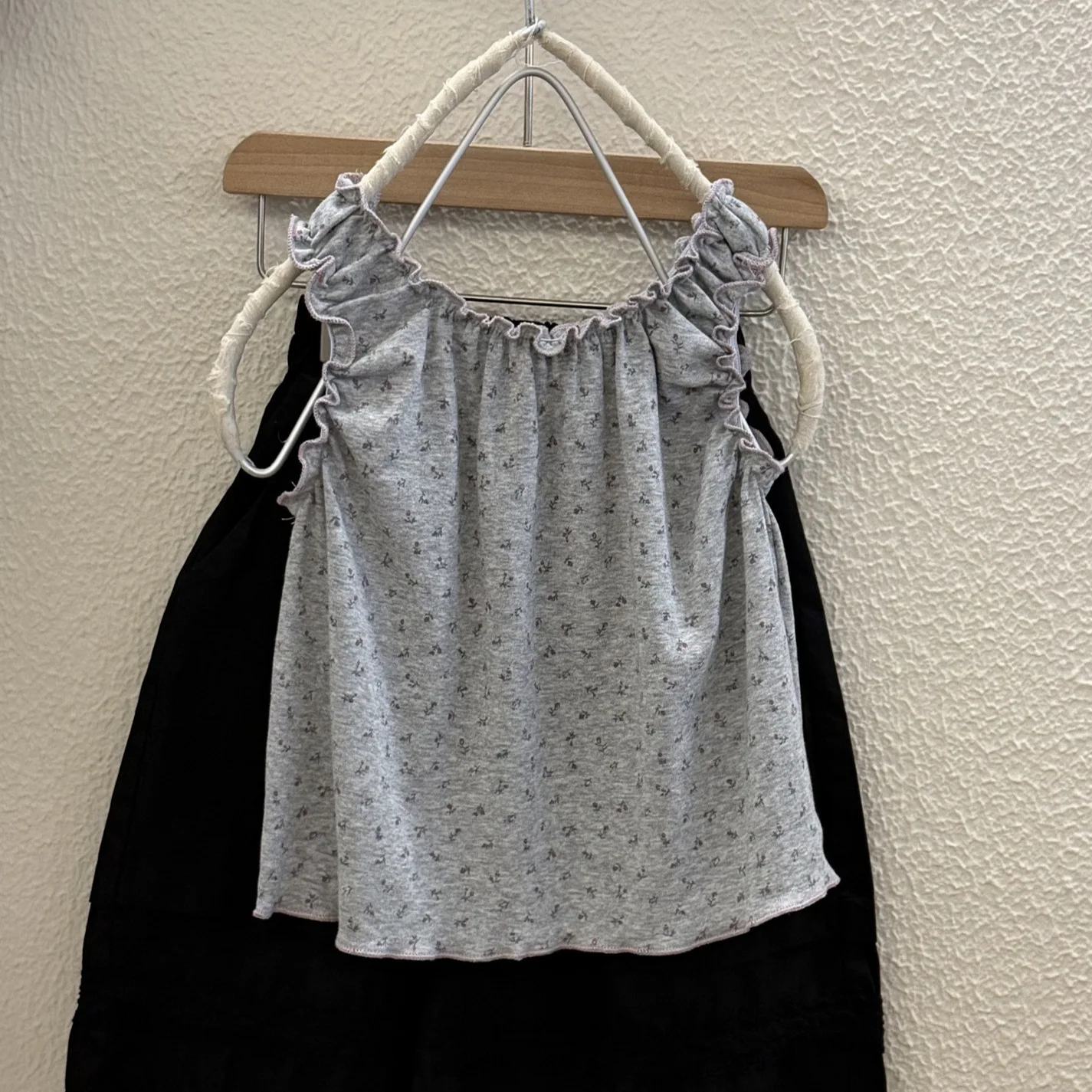 Girl T Shirt 2026 Spring and Summer New Children's Clothing Korean Style Girl Baby Small Fresh Floral Pleated Sleeveless T Shirt