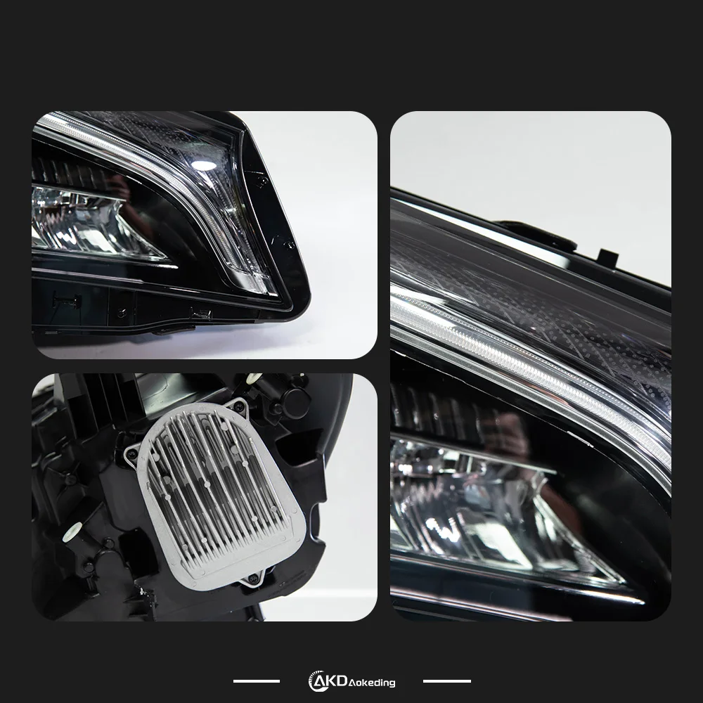

Автомобильный Стайлинг, фара для W117 CLA200, 2014-2018 CLA260, светодиодная фара DRL, сигнальная светодиодная линза проектора, автоаксессуары